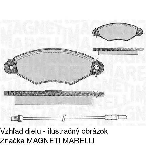 Brzdové dosky POLCAR S70-0070 - obr. 2