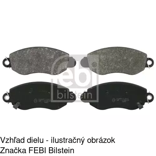 Brzdové dosky POLCAR S70-0094 - obr. 2