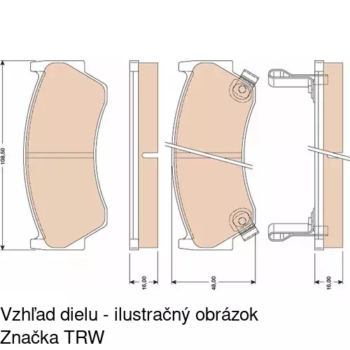 Brzdové dosky POLCAR S70-0102 - obr. 4