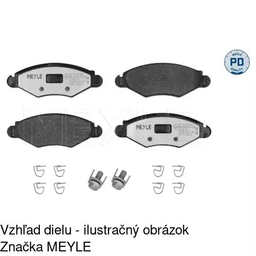 Brzdové dosky POLCAR S70-0116 - obr. 3