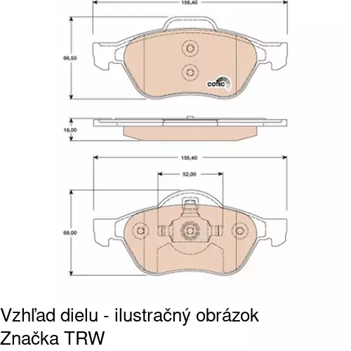 Brzdové dosky POLCAR S70-0131 - obr. 4