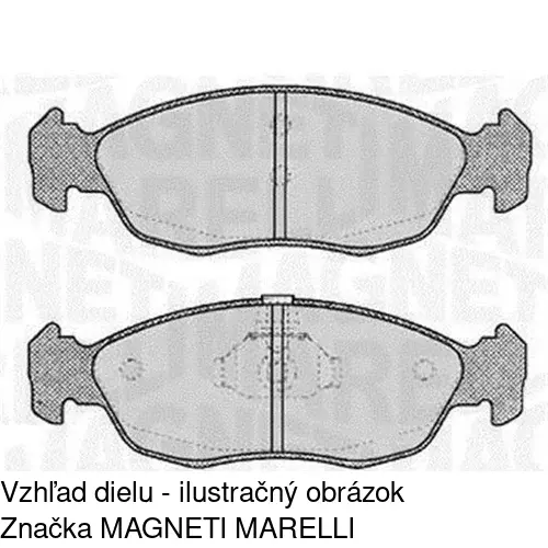 Brzdové dosky POLCAR S70-0143 - obr. 1