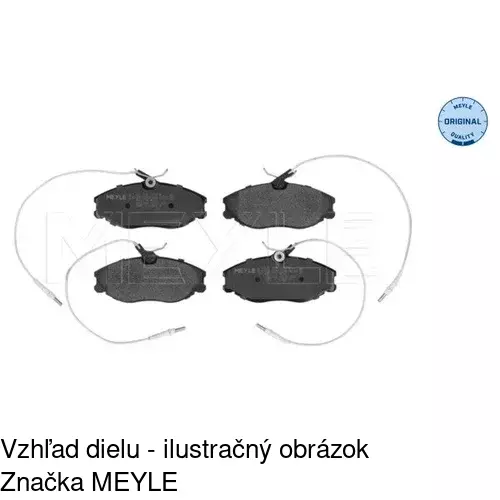 Brzdové dosky POLCAR S70-0147 - obr. 2