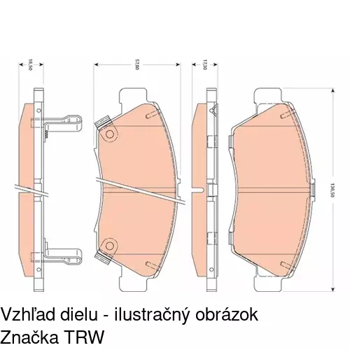 Brzdové dosky POLCAR S70-0151 - obr. 5