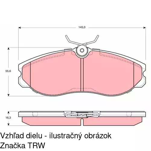 Brzdové dosky POLCAR S70-0161 - obr. 5