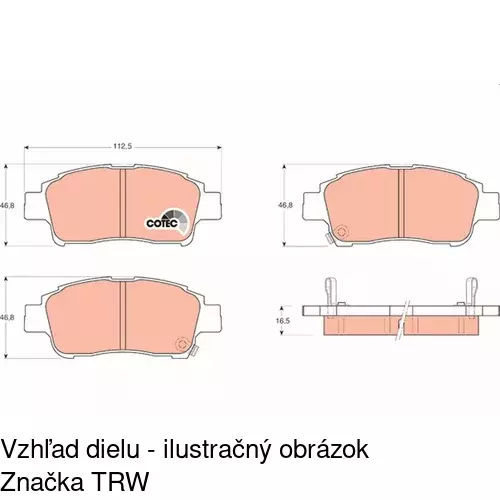 Brzdové dosky POLCAR S70-0172