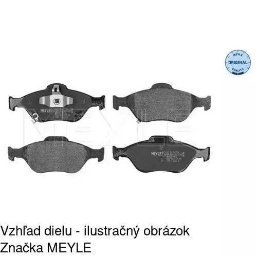 Brzdové dosky POLCAR S70-0190 - obr. 2