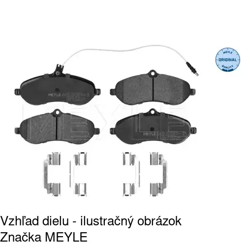 Brzdové dosky POLCAR S70-0196 - obr. 2