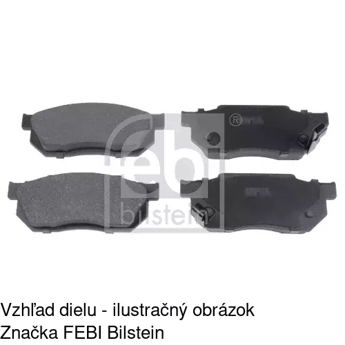 Brzdové dosky POLCAR S70-0211 - obr. 1