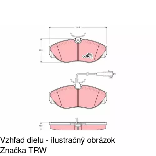 Brzdové dosky POLCAR S70-0243 - obr. 5