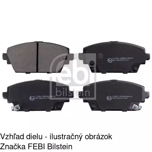 Brzdové dosky POLCAR S70-0253 - obr. 1