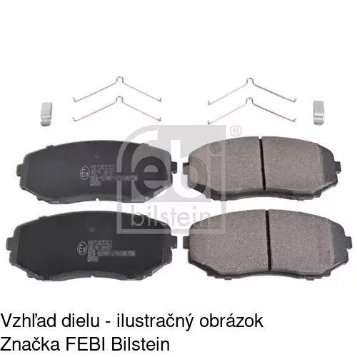 Brzdové dosky POLCAR S70-0265 - obr. 1