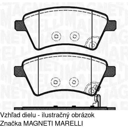 Brzdové dosky POLCAR S70-0277 - obr. 1