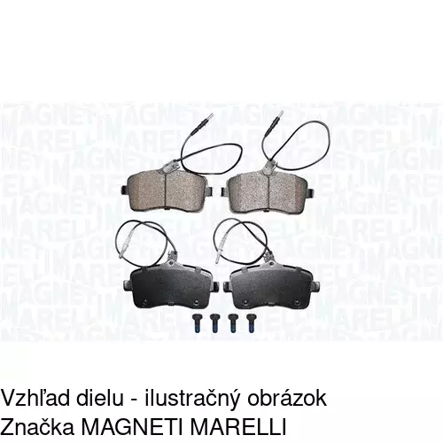 Brzdové dosky POLCAR S70-0280 - obr. 2