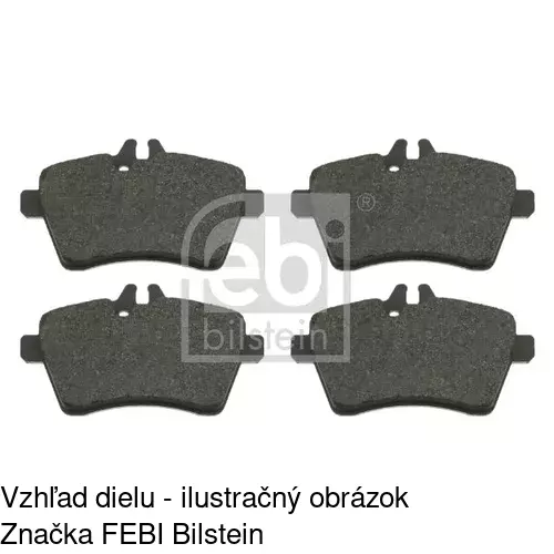 Brzdové dosky POLCAR S70-0296 - obr. 1