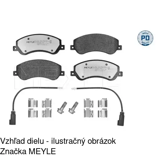 Brzdové dosky POLCAR S70-0297 - obr. 3