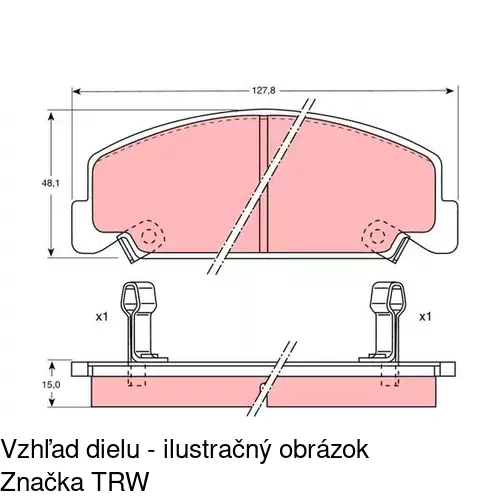 Brzdové dosky POLCAR S70-0309 - obr. 5