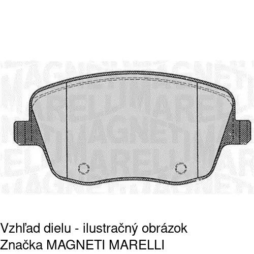 Brzdové dosky POLCAR S70-0310 - obr. 2