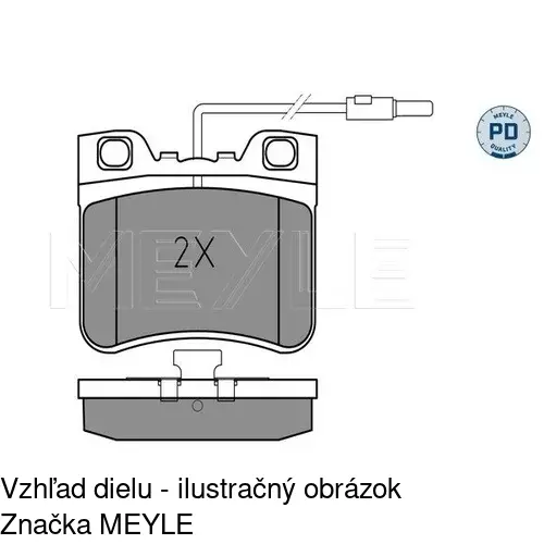 Brzdové dosky POLCAR S70-0312 - obr. 2