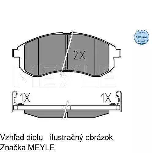 Brzdové dosky POLCAR S70-0327 - obr. 1