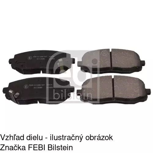 Brzdové dosky POLCAR S70-0332 - obr. 1