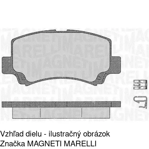 Brzdové dosky S70-0429 /POLCAR/ - obr. 1