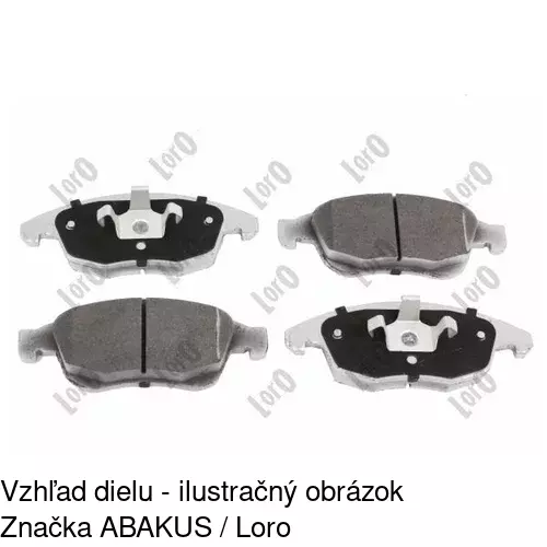 Brzdové dosky POLCAR S70-0447 - obr. 2