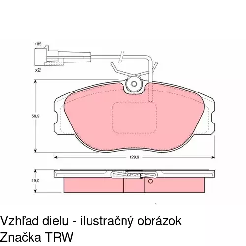 Brzdové dosky POLCAR S70-0449