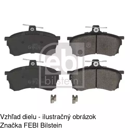 Brzdové dosky POLCAR S70-0470 - obr. 1