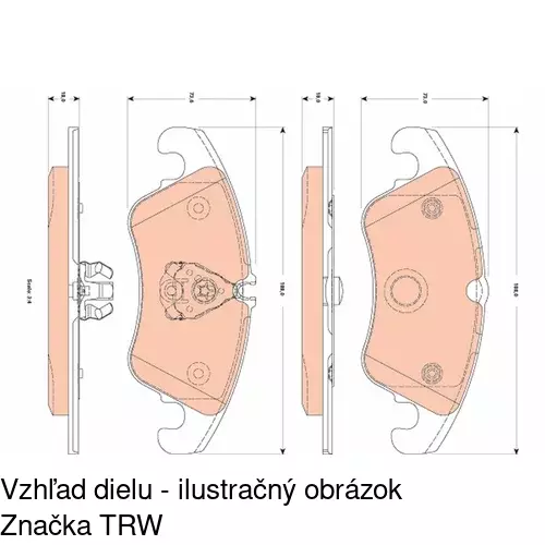 Brzdové dosky POLCAR S70-0475 - obr. 3