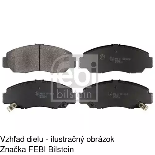 Brzdové dosky POLCAR S70-0483 - obr. 1