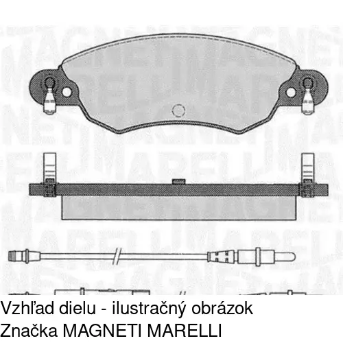 Brzdové dosky POLCAR S70-0489 - obr. 2