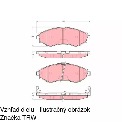 Brzdové dosky POLCAR S70-0495 - obr. 4