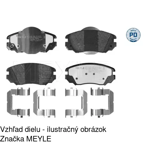 Brzdové dosky POLCAR S70-0506 - obr. 2