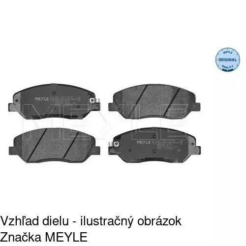 Brzdové dosky POLCAR S70-0510 - obr. 1