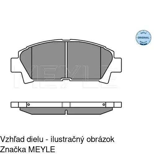 Brzdové dosky POLCAR S70-0516 - obr. 1