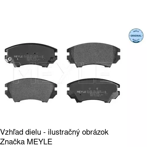 Brzdové dosky POLCAR S70-0520 - obr. 2