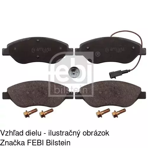 Brzdové dosky POLCAR S70-0528 - obr. 3