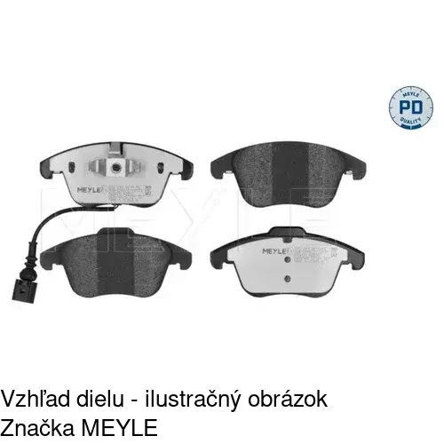 Brzdové dosky POLCAR S70-0534 - obr. 3