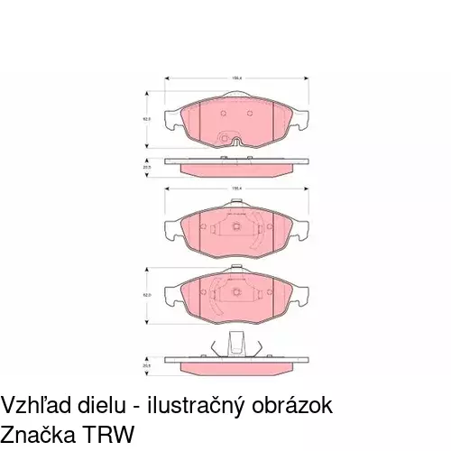 Brzdové dosky POLCAR S70-0543