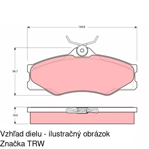 Brzdové dosky POLCAR S70-0594 - obr. 4