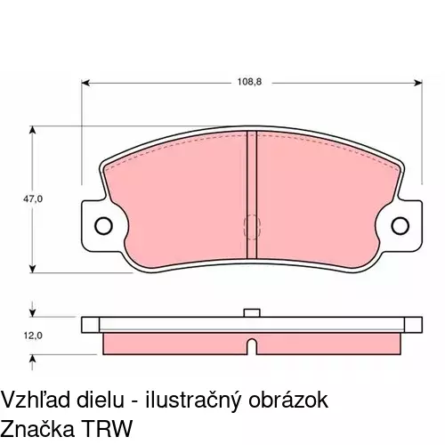 Brzdové dosky POLCAR S70-1023