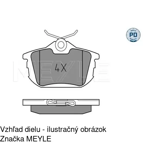 Brzdové dosky POLCAR S70-1058 - obr. 4