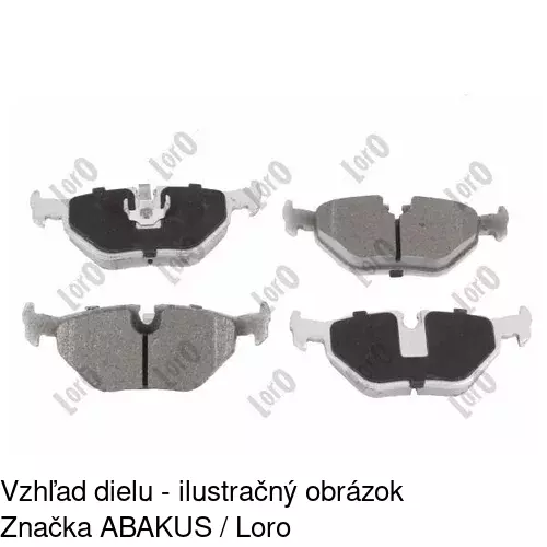 Brzdové dosky POLCAR S70-1087 - obr. 1