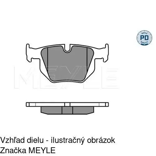 Brzdové dosky POLCAR S70-1174 - obr. 1