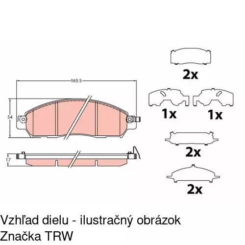 Brzdové dosky POLCAR S70-1194 - obr. 4