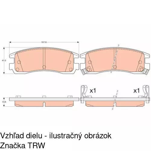 Brzdové dosky POLCAR S70-1351 - obr. 3