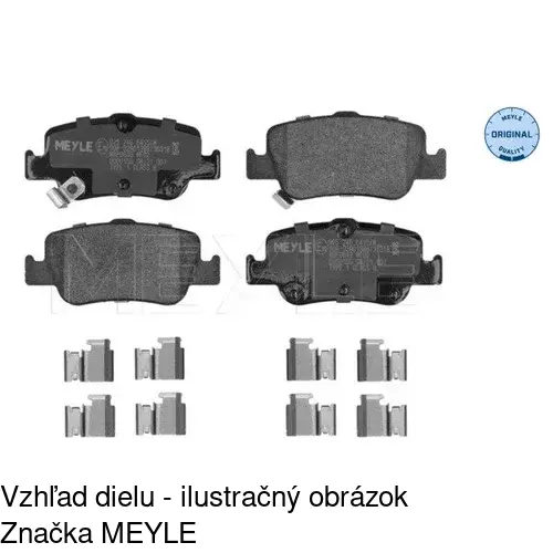 Brzdové dosky POLCAR S70-1362 - obr. 1