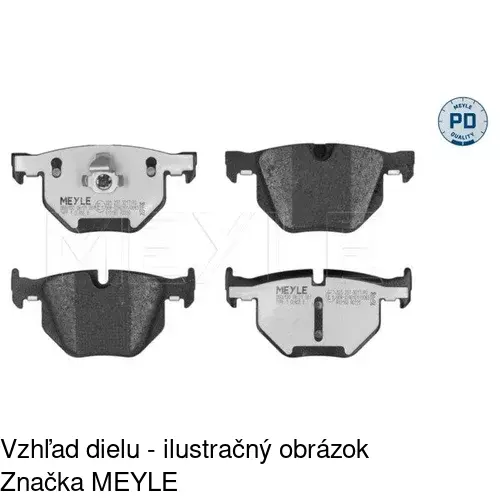 Brzdové dosky POLCAR S70-1399 - obr. 1