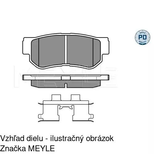 Brzdové dosky POLCAR S70-1570 - obr. 1